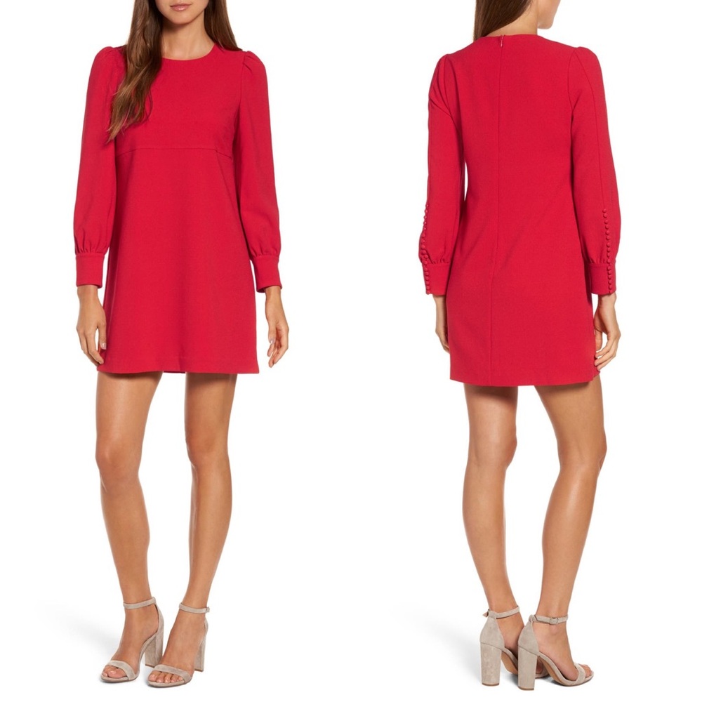 CHELSEA28 Bishop Sleeve Shift Dress Size XS